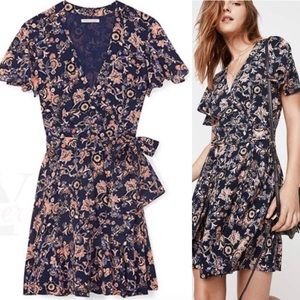 REBECCA MINKOFF-BRIANNA WRAP DRESS-Sz 4-EUC